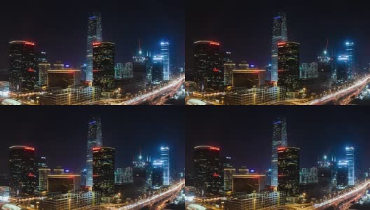 北京的夜景高清在线视频素材下载