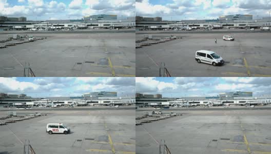 法兰克福国际机场的交通时间高清在线视频素材下载