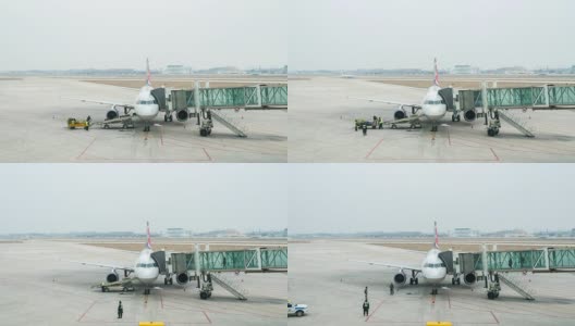 4K时光流逝:上海机场高清在线视频素材下载