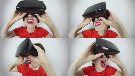 鱼眼视频宅女体验VR高清在线视频素材下载