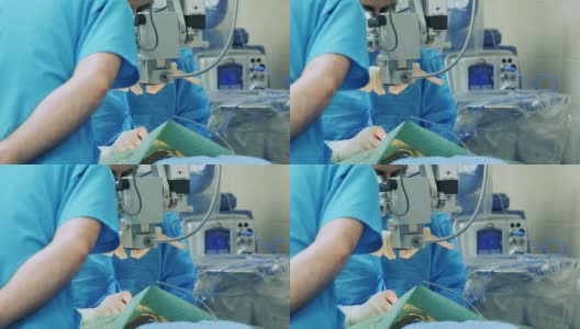在手术室工作的微型外科医生高清在线视频素材下载