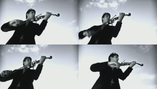 HD:拉小提琴高清在线视频素材下载