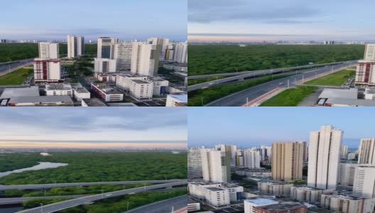 来自Boa Viagem住宅区的景色高清在线视频素材下载