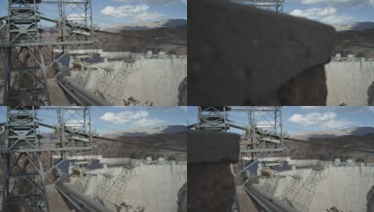 胡佛水坝——摄影车拍摄高清在线视频素材下载