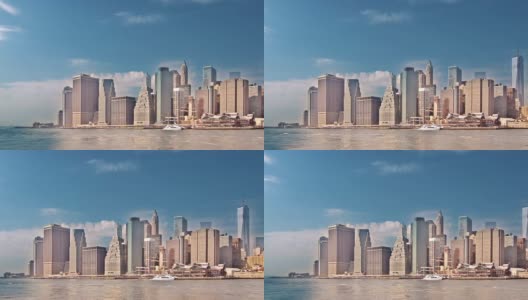 纽约市天际线高清在线视频素材下载