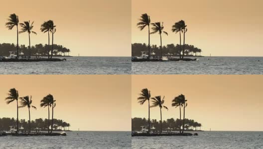 美国佛罗里达基韦斯特的日落高清在线视频素材下载