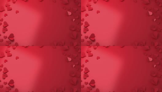 爱情-情感浪漫纸剪在盛开高清在线视频素材下载