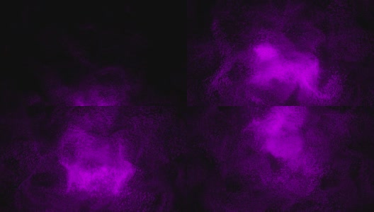 紫色沙的抽象图案在黑色的背景上蔓延。紫色的点云在黑暗中盘旋。虚拟数据。VJ循环运动背景。4K动画- 3D渲染高清在线视频素材下载