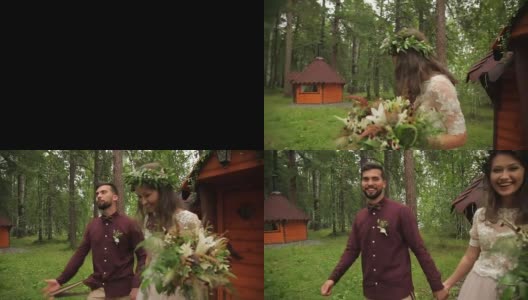 新婚后的婚礼自然高清在线视频素材下载
