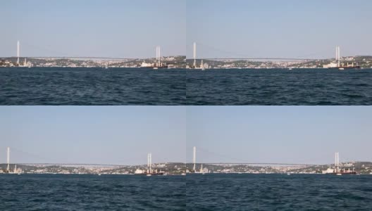 沿着横跨博斯普鲁斯海峡高清在线视频素材下载