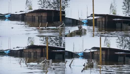 2011年，泰国曼谷发生洪灾高清在线视频素材下载