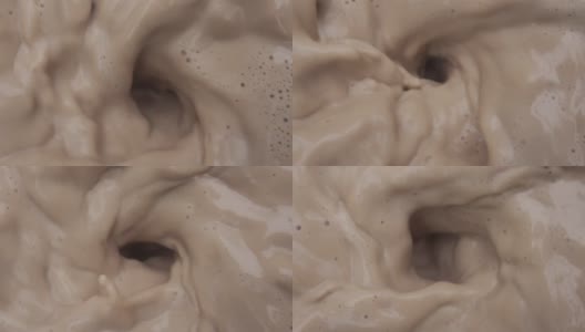 慢动作混合巧克力牛奶高清在线视频素材下载