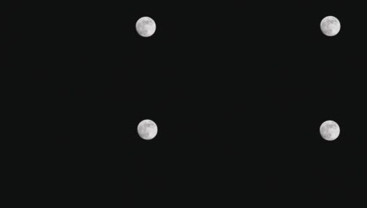 夜空中的满月，满月的月相，月相4k视频，高清在线视频素材下载
