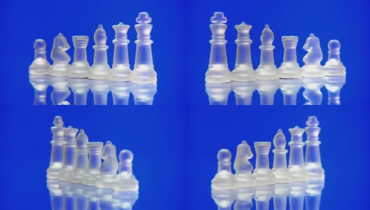 HD LOOP:象征一个团队的象棋人物高清在线视频素材下载