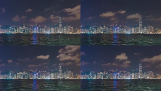 4K时间推移:香港摩天大楼的城市景观高清在线视频素材下载