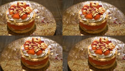 西瓜甜蛋糕高清在线视频素材下载