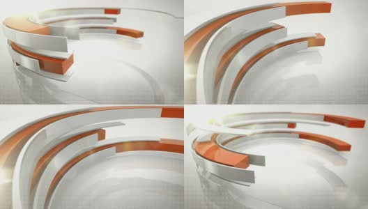 抽象环背景环- 3包捆绑橙(高清)高清在线视频素材下载