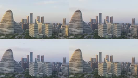 北京天际线——望京SOHO的时光流逝高清在线视频素材下载