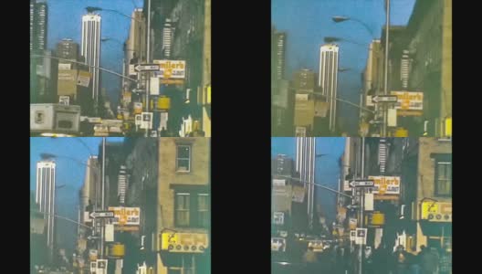 1975年纽约:70年代中期的纽约街景2高清在线视频素材下载