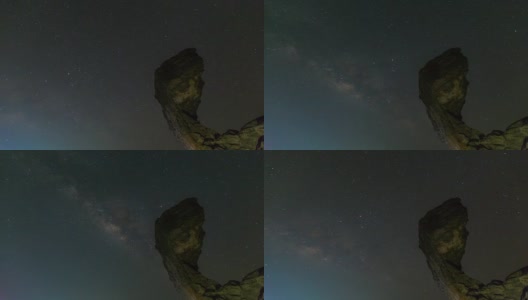 银河和岩石的形状像恐龙高清在线视频素材下载