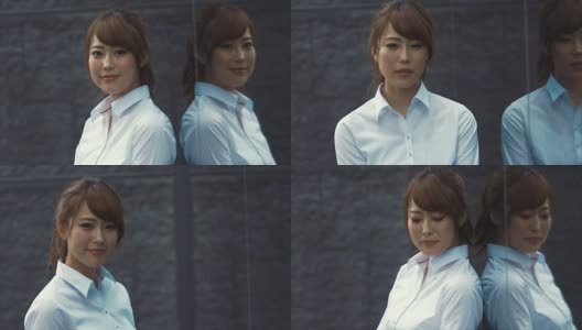 一位日本女商人的肖像(慢镜头)高清在线视频素材下载