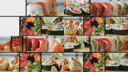 寿司MONTAGE-HEALTHY吃高清在线视频素材下载
