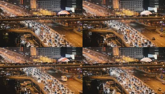 北京交通拥挤高清在线视频素材下载