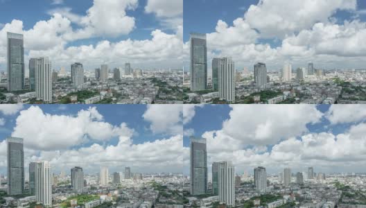 泰国曼谷天际线间隔拍摄高清在线视频素材下载
