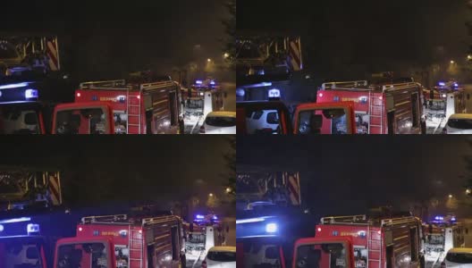 消防车在动高清在线视频素材下载