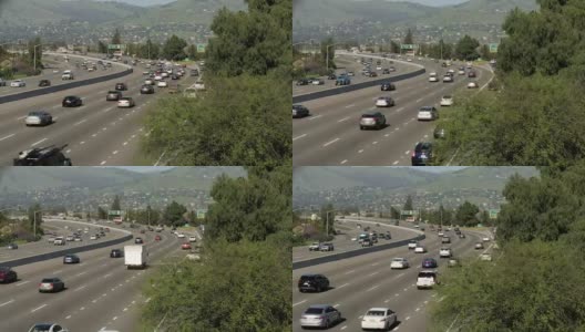 圣何塞公路交通时间为4k高清在线视频素材下载