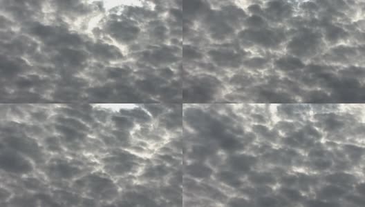 灰色多云的天空高清在线视频素材下载