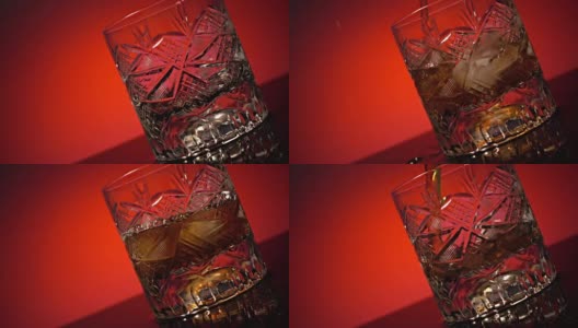 加冰的威士忌高清在线视频素材下载