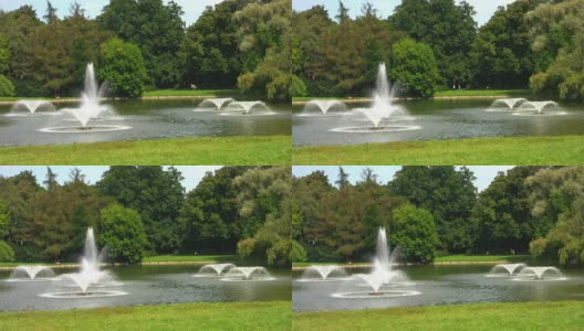 泉水池中的喷泉高清在线视频素材下载