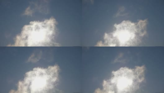 蓝天上的云，特写镜头。多云,天气预报。空气中的水蒸气。高清在线视频素材下载