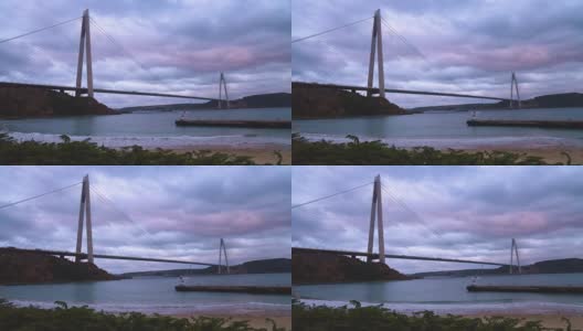 吊桥在伊斯坦布尔，土耳其高清在线视频素材下载