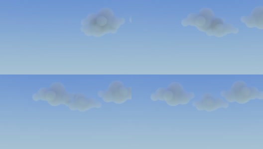 3d渲染云在天空中移动高清在线视频素材下载