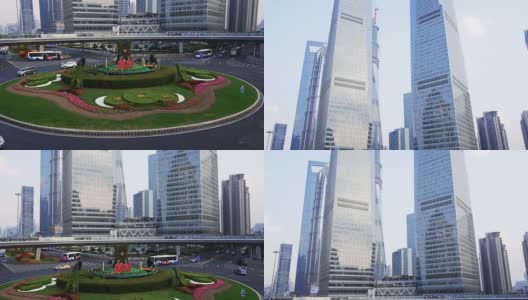 上海的摩天大楼高清在线视频素材下载