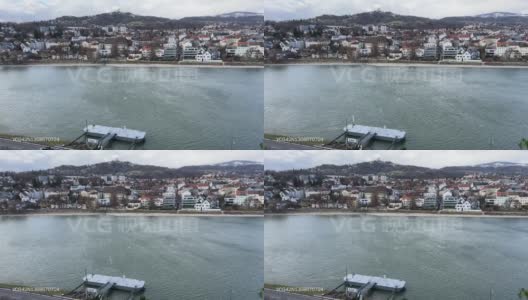 临茨乌尔法尔州的多瑙河和P?stlingberg在冬天高清在线视频素材下载