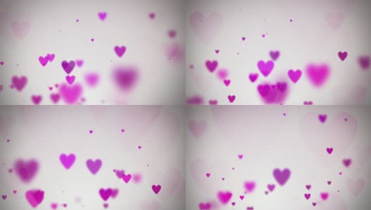 浮动的心背景环-软粉色(全高清)高清在线视频素材下载