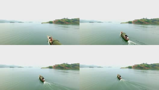 千岛湖景观鸟瞰图高清在线视频素材下载
