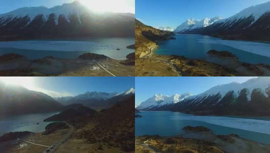冉乌湖，西藏山水，西藏，中国。高清在线视频素材下载