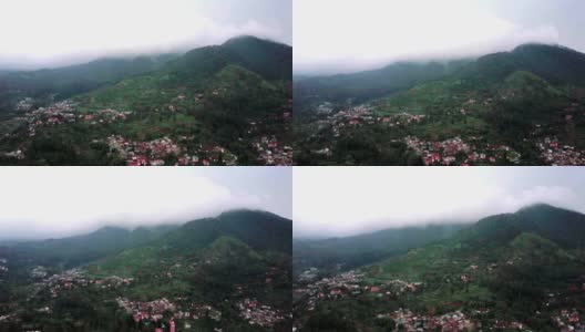 印度尼西亚西爪哇省万隆高原上的村庄景象。4K分辨率专业拍摄高清在线视频素材下载