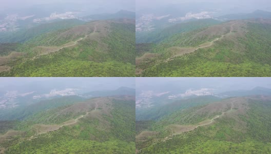 香港大帽山夏日阳光明媚，天空湛蓝高清在线视频素材下载