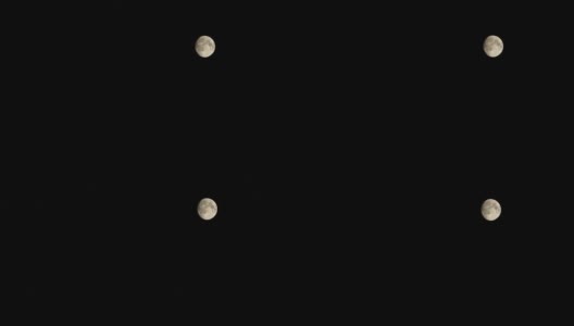 夜晚的满月，漆黑的天空高清在线视频素材下载