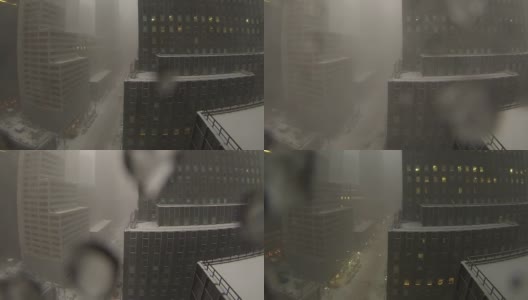 曼哈顿的暴风雪(2)高清在线视频素材下载
