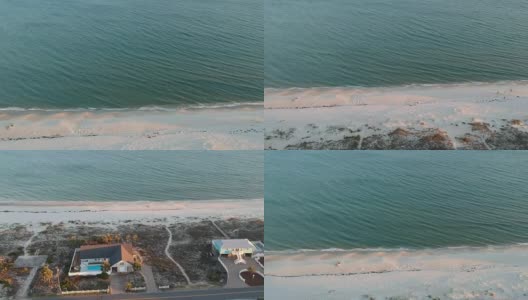 沙子与海洋相遇高清在线视频素材下载
