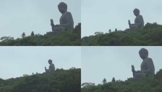 香港大屿山的大佛高清在线视频素材下载