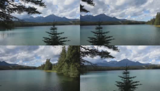 贾斯珀，全高清视频，河流，落基山脉，阿尔伯塔，加拿大高清在线视频素材下载