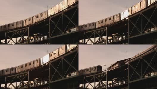 高架地铁高清在线视频素材下载
