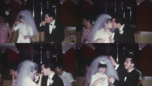 1960年的婚礼敬酒高清在线视频素材下载